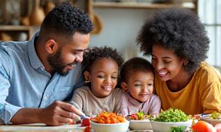 Family nutrition planning session